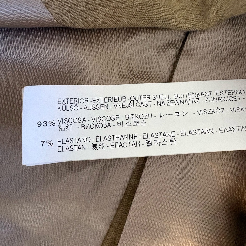 Zara Basic One Button Casual Blazer Jacket in Tan… - image 4